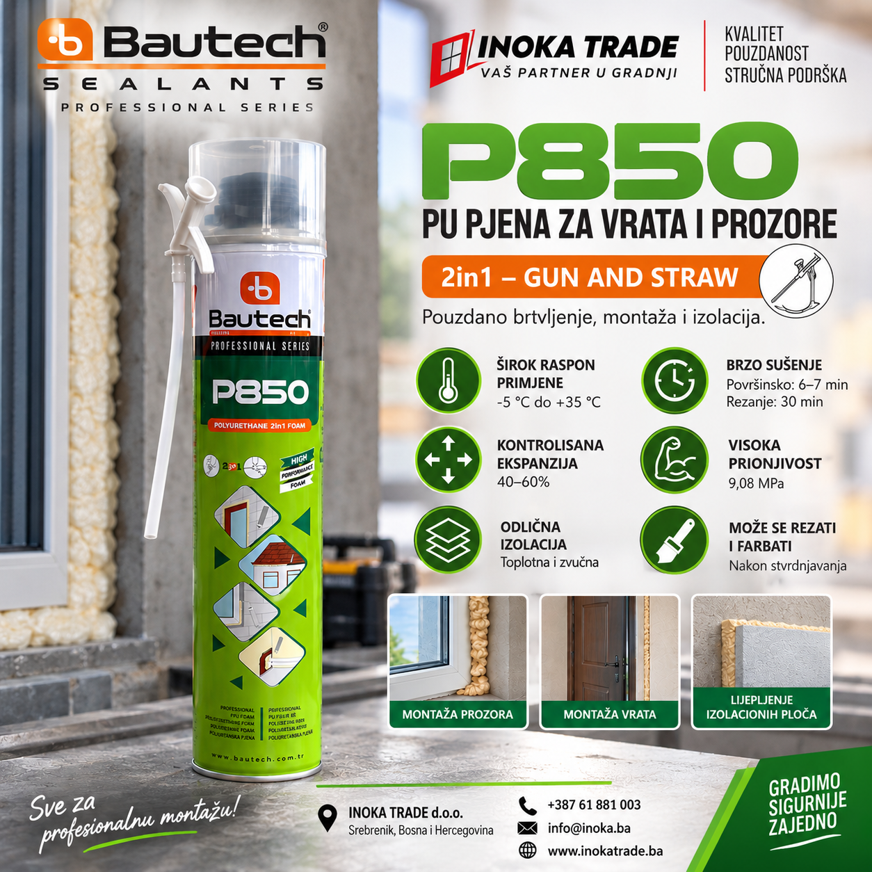 PU pjena — Montažni materijal